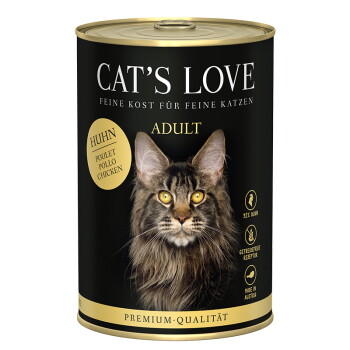 Offizielles Produktfoto: CAT'S LOVE Nassfutter Katze Adult Huhn pur