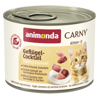 Offizielles Produktfoto: animonda Carny Nassfutter Katze Kitten Geflügel Cocktail