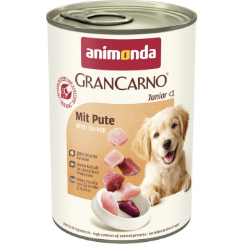 Offizielles Produktfoto: animonda GranCarno Original Nassfutter Hund Junior, Pute