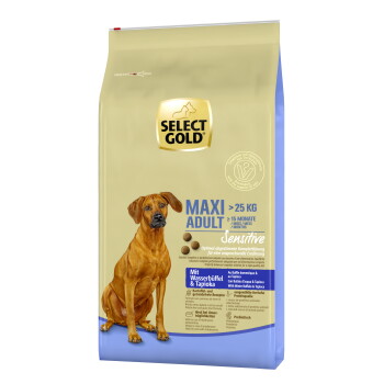 Offizielles Produktfoto: SELECT GOLD Sensitive Trockenfutter Hund Adult Maxi Wasserbüffel und Tapioka
