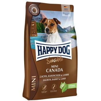 Offizielles Produktfoto: HAPPY DOG Sensible Trockenfutter Hund Adult, Mini Canada