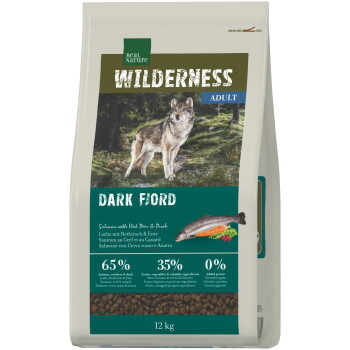 Offizielles Produktfoto: REAL NATURE WILDERNESS Trockenfutter Hund, Adult, Dark Fjord Rothirsch und Lachs mit Ente