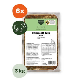 Offizielles Produktfoto: BARFER'S BARF Komplett-Mix Rind