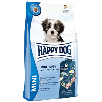 Offizielles Produktfoto: HAPPY DOG fit & vital Trockenfutter Hund Puppy, Mini
