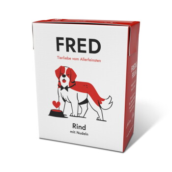 Offizielles Produktfoto: Fred & Felia FRED Rind mit Nudeln