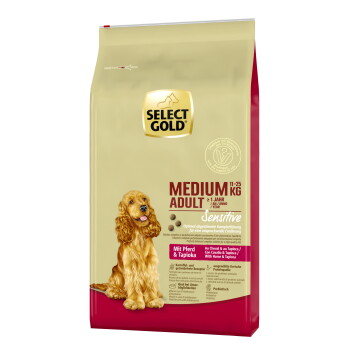 Offizielles Produktfoto: SELECT GOLD Sensitive Trockenfutter Hund Adult Medium Pferd und Tapioka