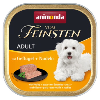 Offizielles Produktfoto: animonda Vom Feinsten Nassfutter Hund, Adult, Geflügel und Nudeln