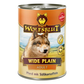 Offizielles Produktfoto: WOLFSBLUT Adult Wide Plain - Pferd mit Süßkartoffeln