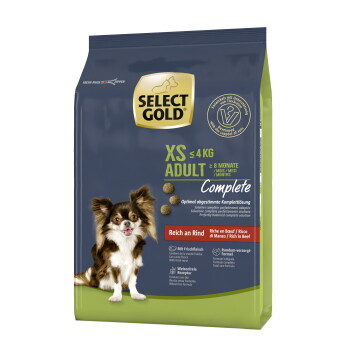 Offizielles Produktfoto: SELECT GOLD Complete XS Adult Rind