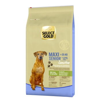 Offizielles Produktfoto: SELECT GOLD Sensitive Senior Maxi Ente und Kartoffel