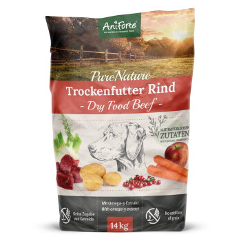 Offizielles Produktfoto: AniForte Trockenfutter Rind