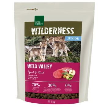 Offizielles Produktfoto: REAL NATURE WILDERNESS Trockenfutter Hund, Junior, Wild Valley, Pferd und Rind
