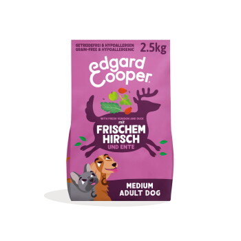 Offizielles Produktfoto: Edgard & Cooper Trockenfutter, Hund, Adult, Frischer Hirsch & Freilaufente