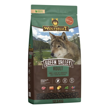 Offizielles Produktfoto: WOLFSBLUT Trockenfutter Hund Green Valley Adult