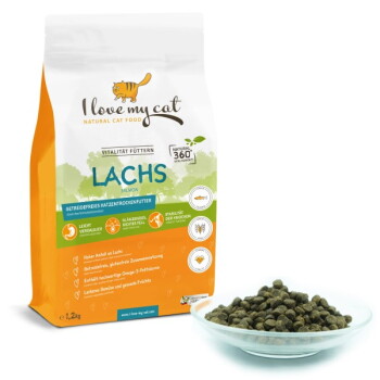 Offizielles Produktfoto: I love my cat Trockenfutter für Katzen mit Lachs