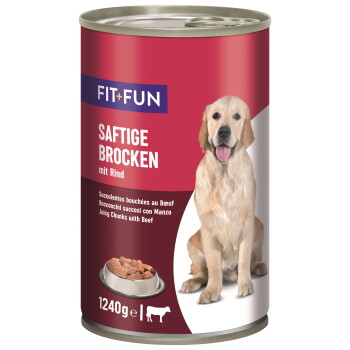 Offizielles Produktfoto: FIT+FUN Nassfutter Hund Audlt, Ragout, Rind