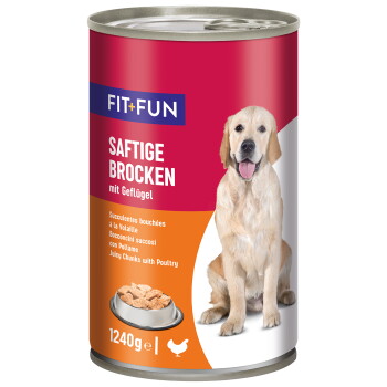 Offizielles Produktfoto: FIT+FUN Nassfutter Hund Audlt, Ragout, Geflügel