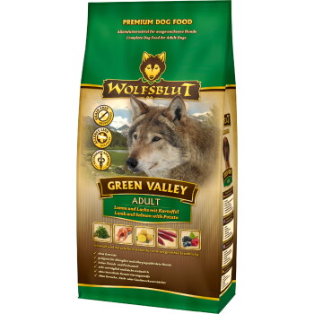 Offizielles Produktfoto: WOLFSBLUT Green Valley Lamm und Lachs mit Kartoffel