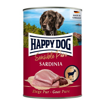 Offizielles Produktfoto: HAPPY DOG Sensible Pure Nassfutter Hund Adult Ziege