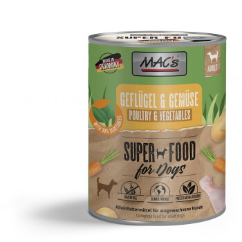 Offizielles Produktfoto: MAC's Nassfutter Hund Adult Geflügel und Gemüse