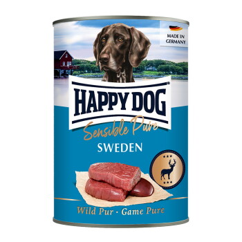Offizielles Produktfoto: HAPPY DOG Sensible Pure Nassfutter Hund Adult Wild