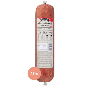Offizielles Produktfoto: Simple BARF Rind Menü