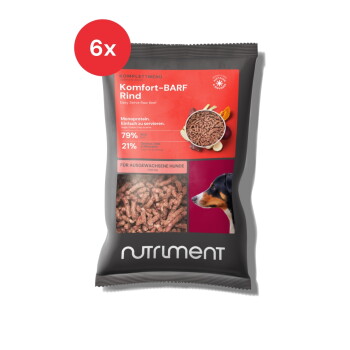 Offizielles Produktfoto: Nutriment Komfort-BARF Menü Rind, Kürbis & Chicorée