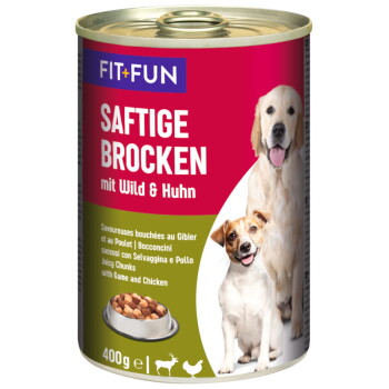 Offizielles Produktfoto: FIT+FUN Saftige Brocken Wild und Huhn