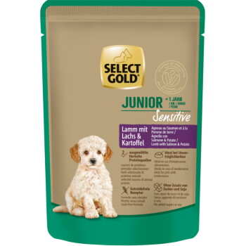 Offizielles Produktfoto: SELECT GOLD Nassfutter Hund Sensitive Junior