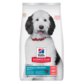 Offizielles Produktfoto: Hill's Science Plan Trockenfutter Hund, Hypoallergenic, Large Breed Adult, mit Lachs