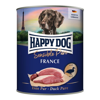 Offizielles Produktfoto: HAPPY DOG Sensible Pure Nassfutter Hund Adult Ente
