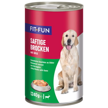 Offizielles Produktfoto: FIT+FUN Nassfutter Hund Audlt, Ragout, Wild