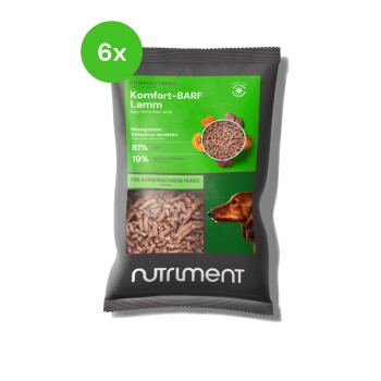 Offizielles Produktfoto: Nutriment Komfort-BARF Menü Lamm, Kürbis & Chicorée