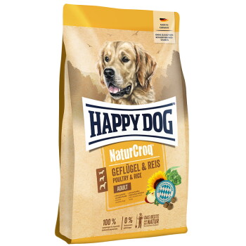 Offizielles Produktfoto: HAPPY DOG NaturCroq Trockenfutter Hund Adult, Geflügel & Reis