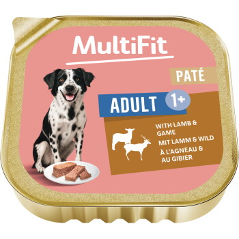 Offizielles Produktfoto: MultiFit Nassfutter Hund Pastete mit Lamm und Wild