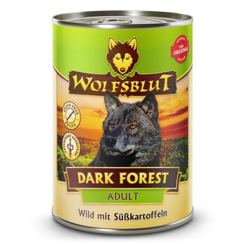 Offizielles Produktfoto: WOLFSBLUT Adult Dark Forest - Wild mit Süßkartoffel