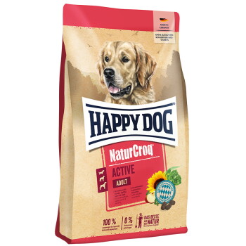 Offizielles Produktfoto: HAPPY DOG NaturCroq Trockenfutter Hund Adult, Active