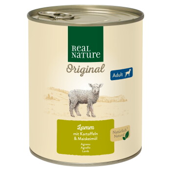 Offizielles Produktfoto: REAL NATURE Nassfutter Hund, Adult, Lamm mit Kartoffeln