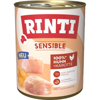 Offizielles Produktfoto: RINTI Sensible Nassfutter Huhn mit Karotte