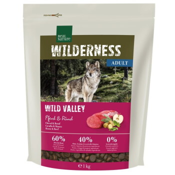 Offizielles Produktfoto: REAL NATURE WILDERNESS Trockenfutter Hund, Adult, Wild Valley, Rind mit Pferd