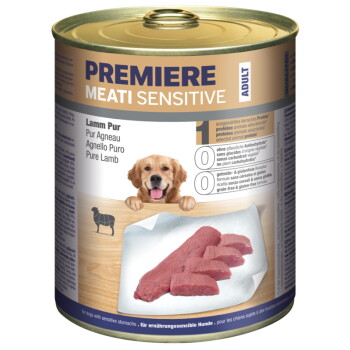 Offizielles Produktfoto: PREMIERE Meati Sensitive Pur Nassfutter Hund, Adult, Lamm pur