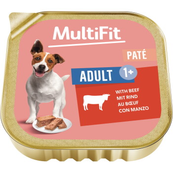Offizielles Produktfoto: MultiFit Nassfutter Hund Pastete Rind