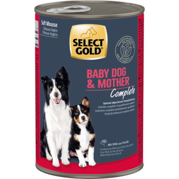 Offizielles Produktfoto: SELECT GOLD Nassfutter Hund Baby Dog & Mother Soft Mousse