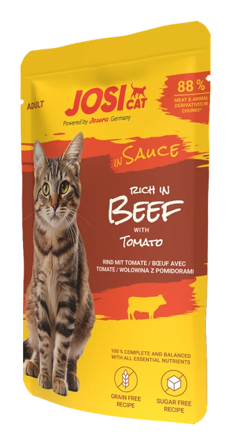 Offizielles Produktbild: JosiCat rich in beef in sauce