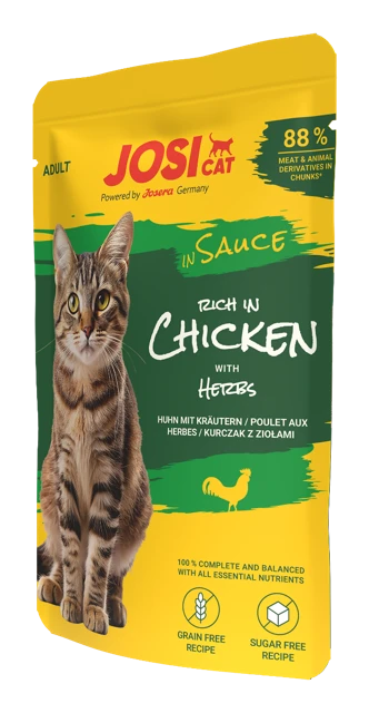 Offizielles Produktbild: JosiCat rich in chicken in sauce