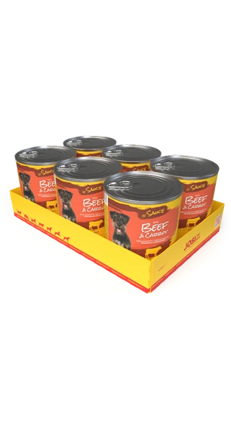 Offizielles Produktbild: JosiDog Beef & Carrot in Sauce