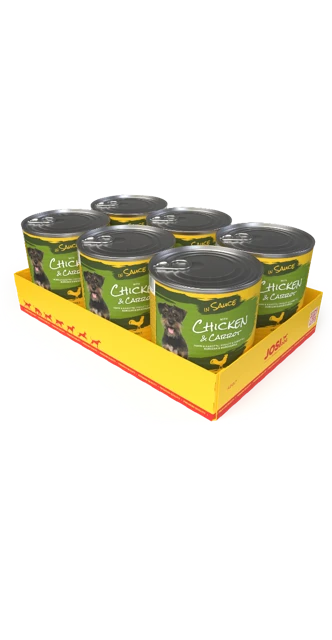 Offizielles Produktbild: JosiDog Chicken & Carrot in Sauce